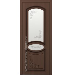 Дверь деревянная межкомнатная Муза венге ПО